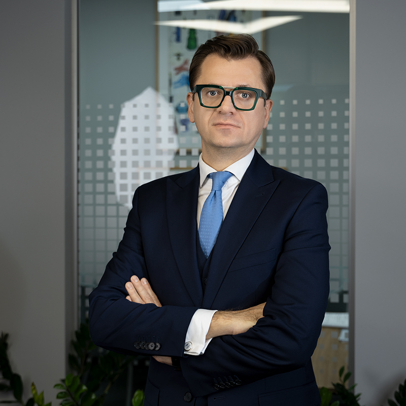 Attorney Paweł Wroński in his office